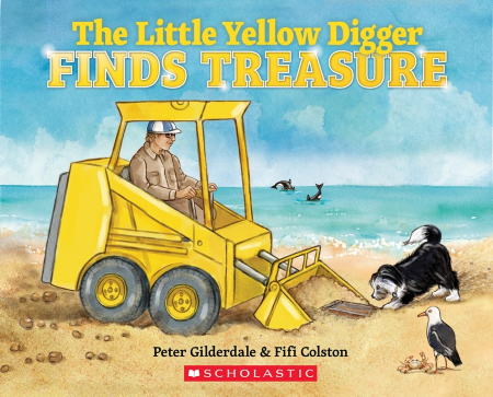 The Little Yellow Digger Finds Treasure Book Review Cover