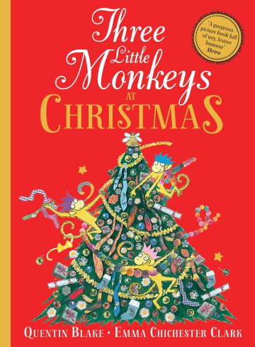 The Three Little Monkeys at Christmas Book Review Cover